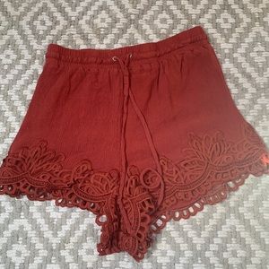 SOLD Lacy paper bag shorts